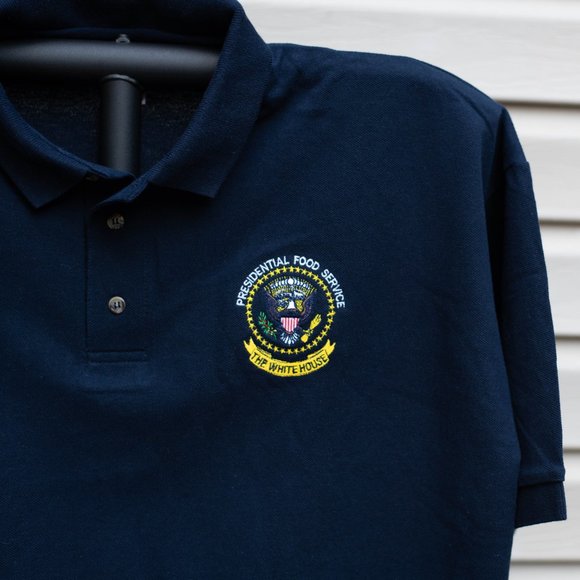 Rare Vintage from 1990s Presidential Food Service White House Polo Shirt NEW - Picture 3 of 6